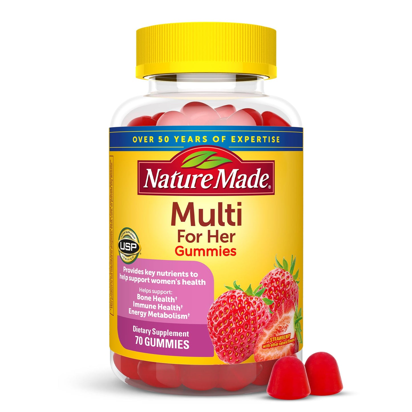 Nature Made Multivitamin For Women Gummies, 70 Gummies