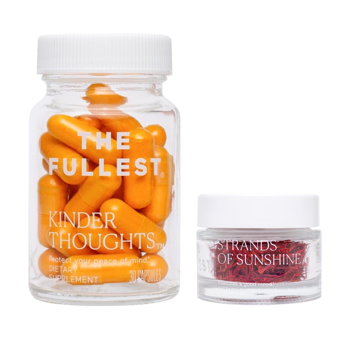 THE FULLEST Saffron Capsules + Saffron Threads Gentle Being Bundle, 30-Day Supply