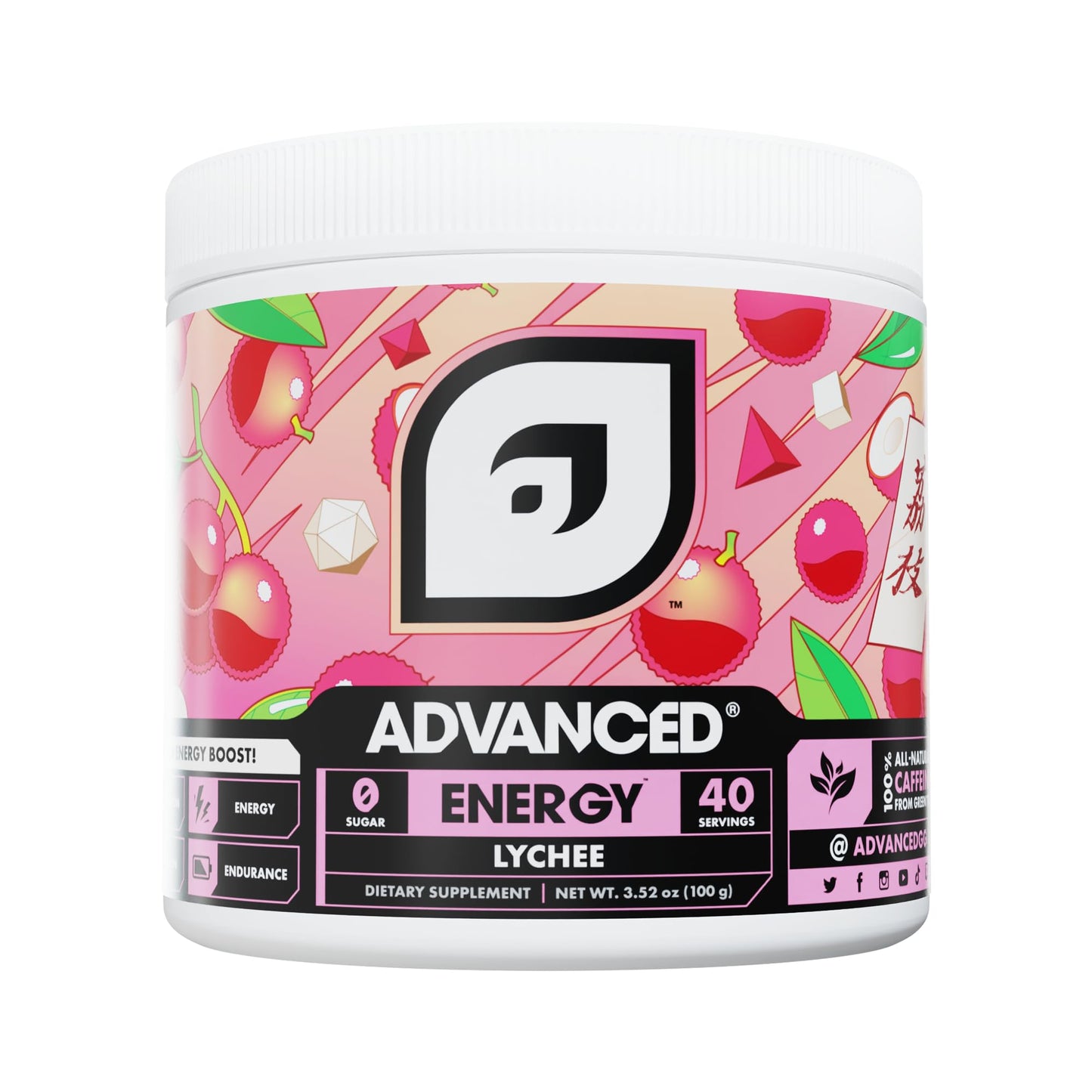 Advanced Energy - Energy Boosting Formula with Electrolytes for Hydration - L-Theanine to Combat Jitters - Sugar Free & Keto Friendly - No Maltodextrin Powder 4.58 Ounce