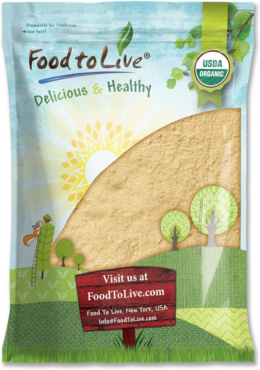 Food to Live Organic Lion's Mane Mushroom Powder, 128 oz