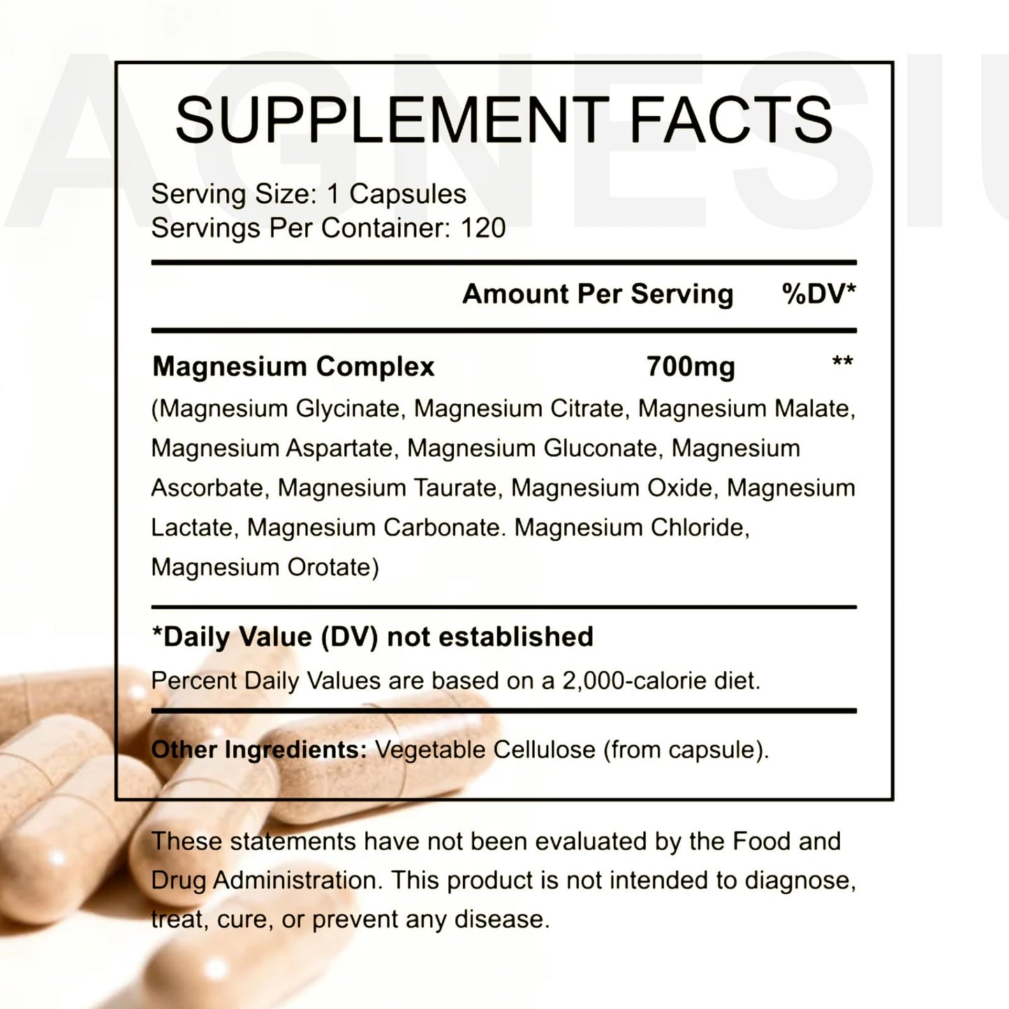 CellJuvMax Magnesium 12-in-1 Complex Capsule 120 Count