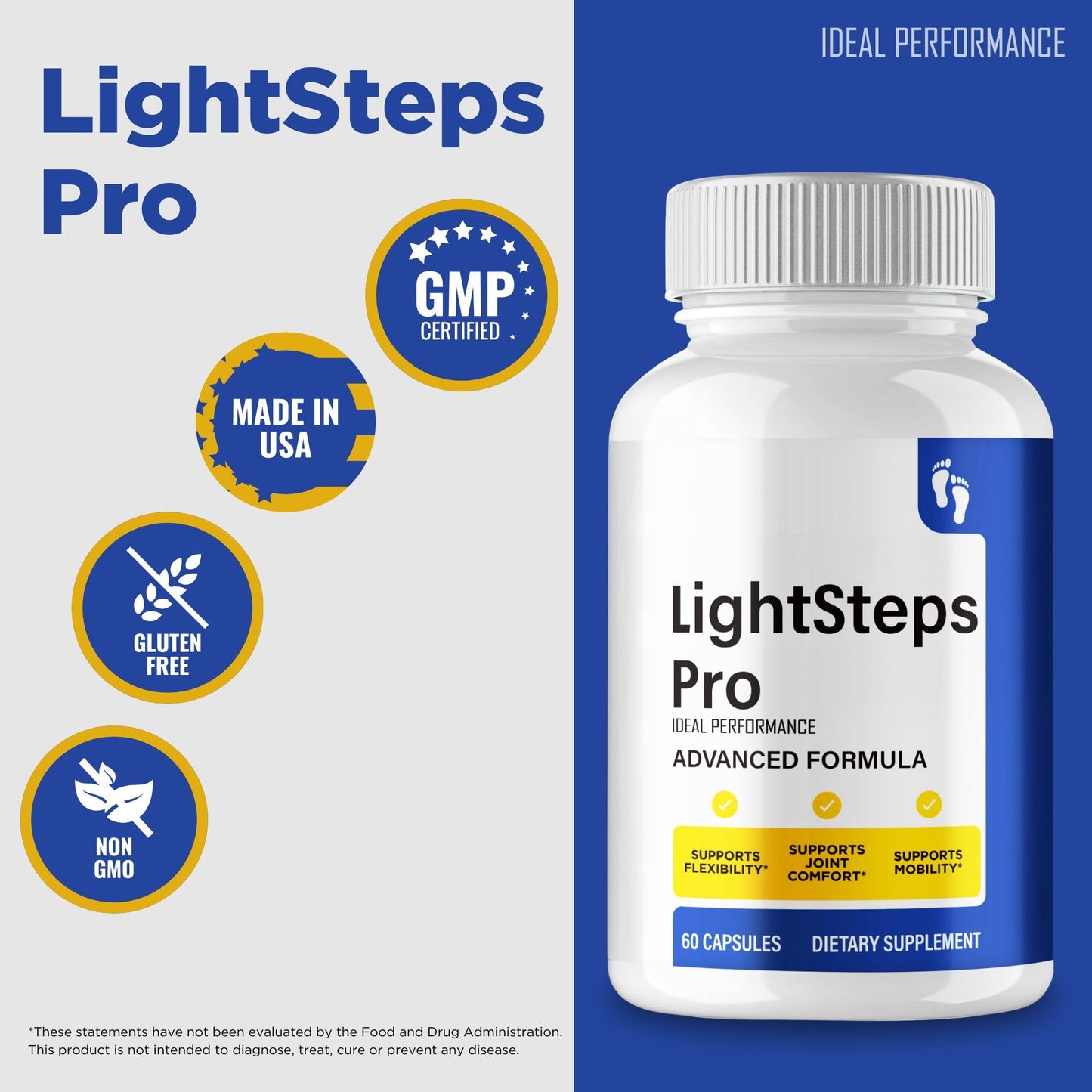IDEAL PERFORMANCE LightSteps Pro Capsules, 180 Count