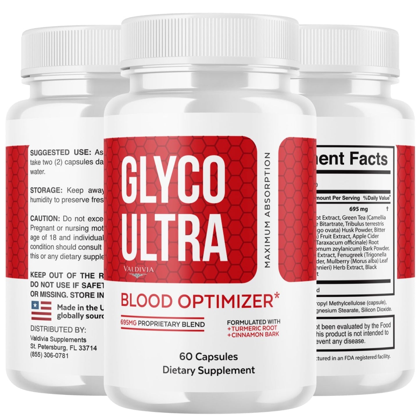 Valdivia Glyco Ultra Capsules, 60 Capsules
