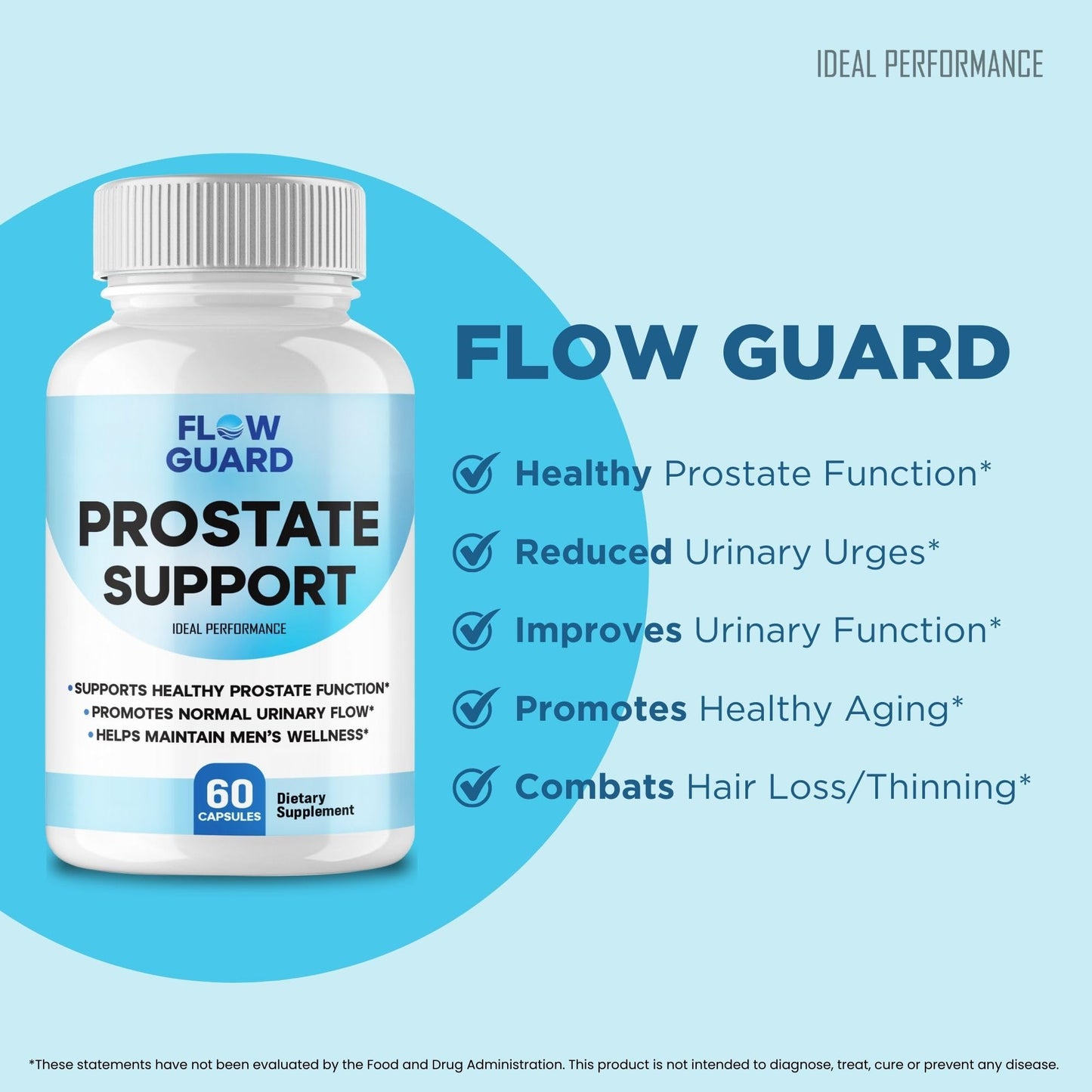 IDEAL PERFORMANCE Flow Guard 120 Capsules