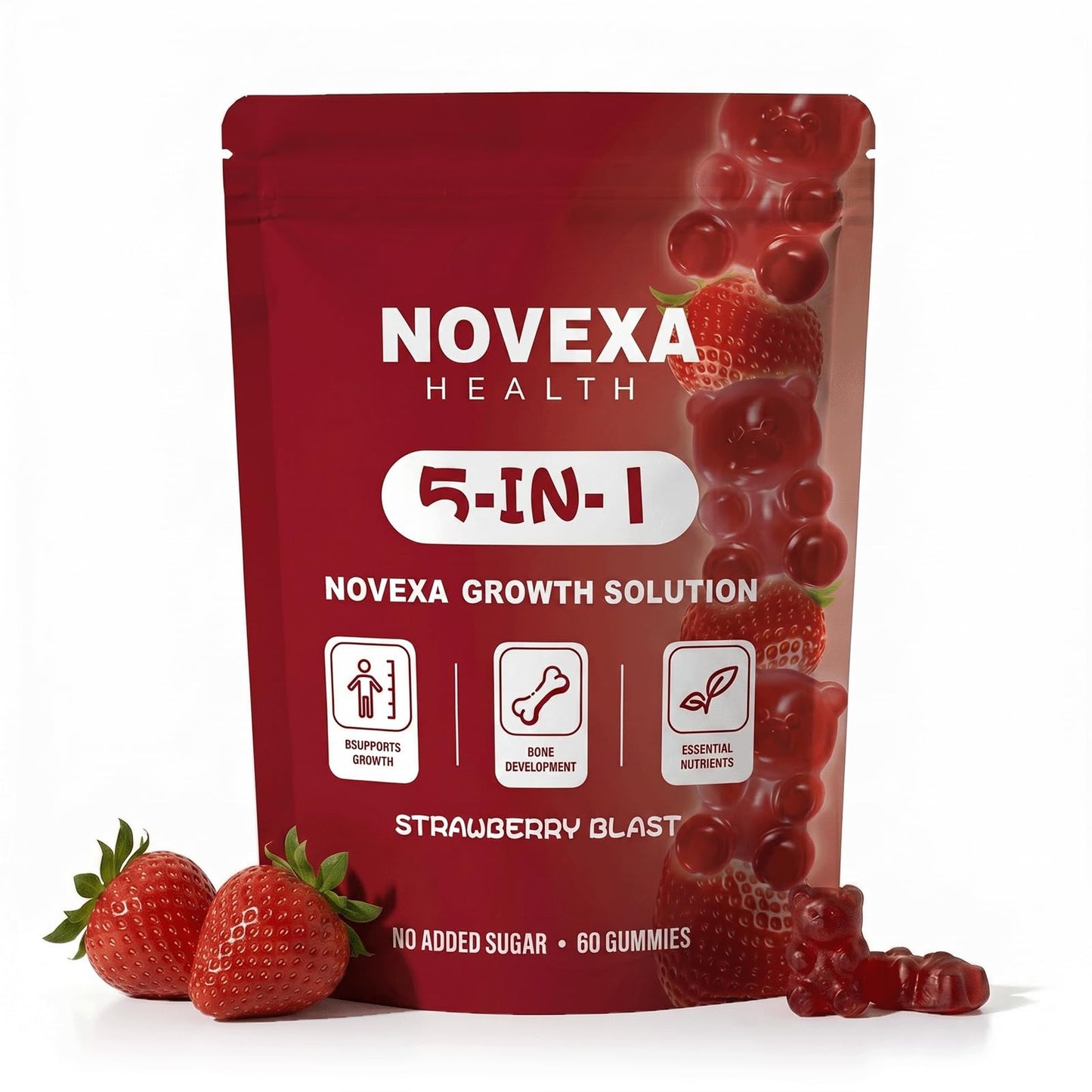 Novexa Health Novexa Growth Gummies 60-Count
