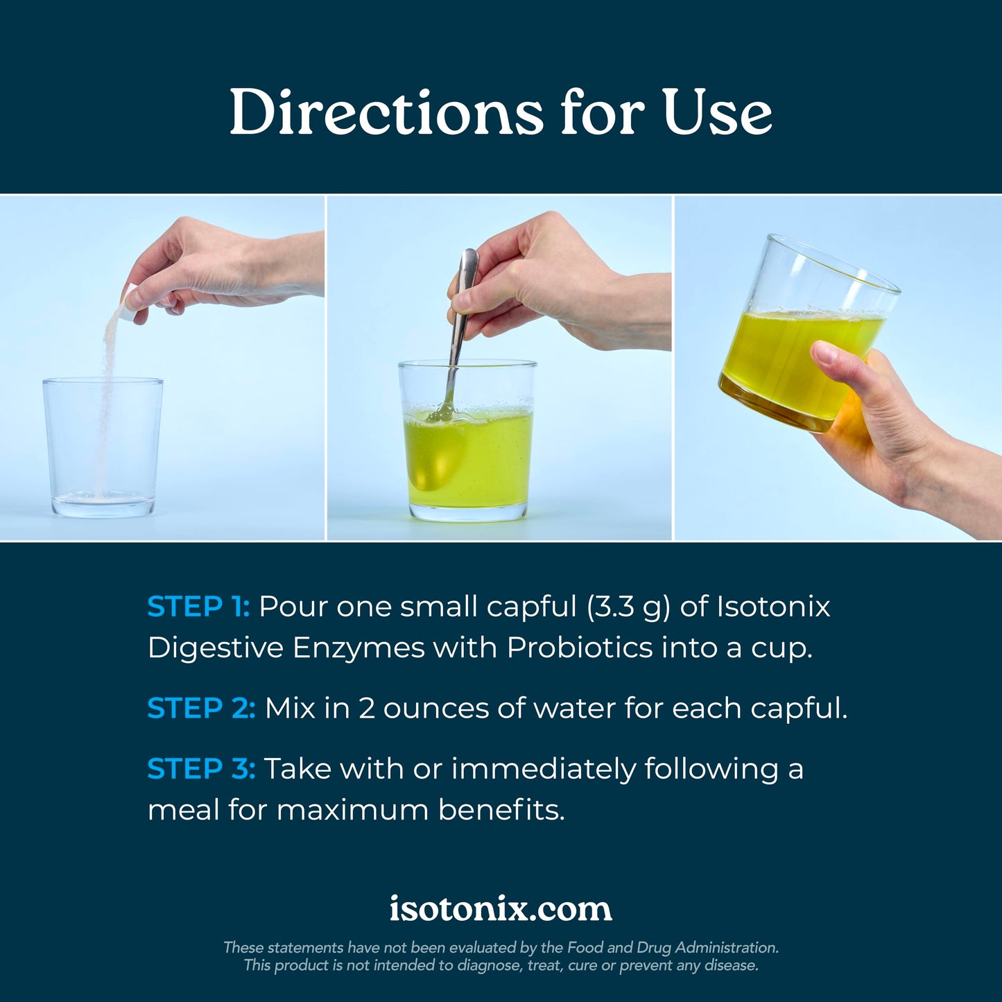 Isotonix Digestive Enzymes with Probiotics Powder 10.58 Ounce