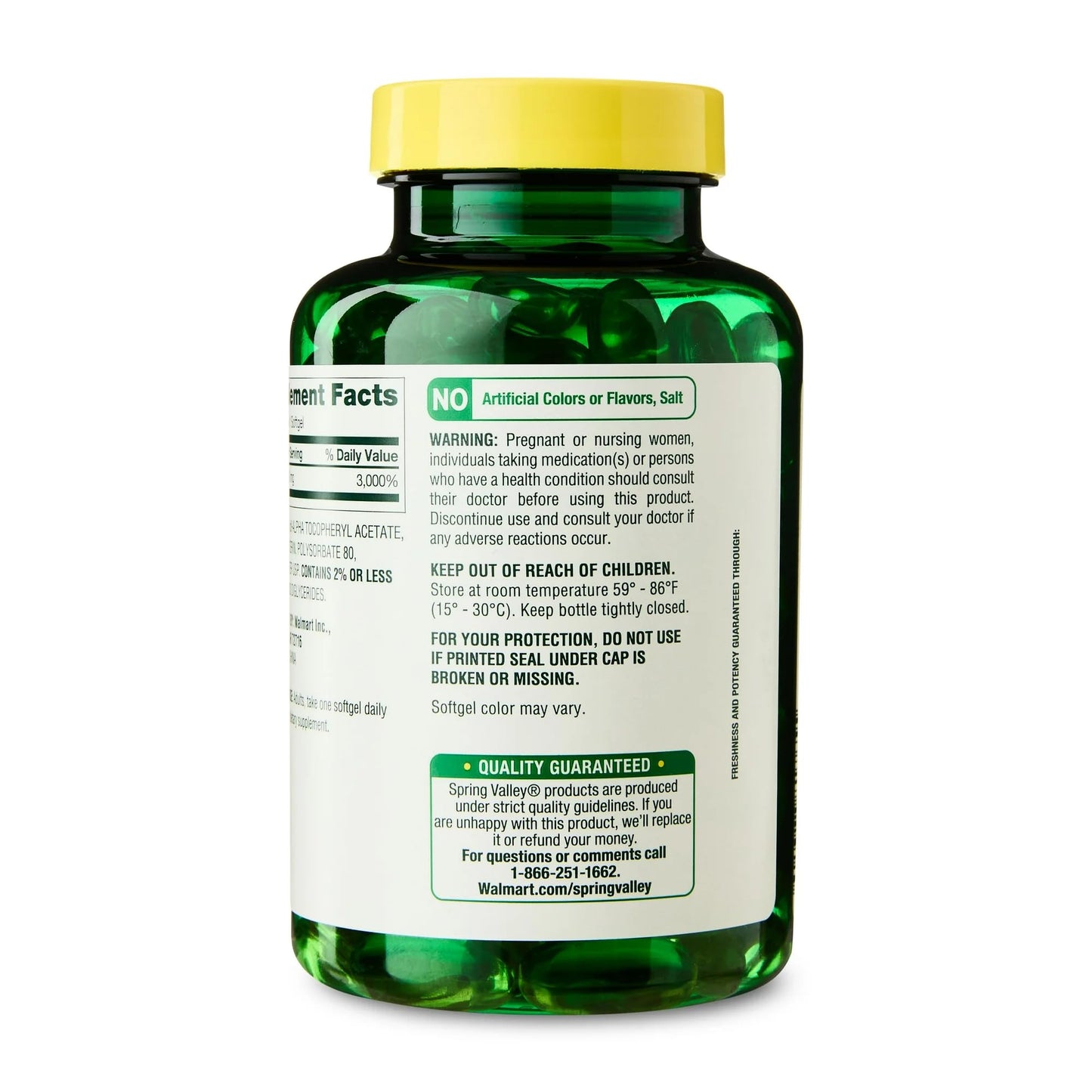 SUREFECT Vitamin E Water Dispersible Extra Strength Softgels 450 mg (1000 IU), 100 Count