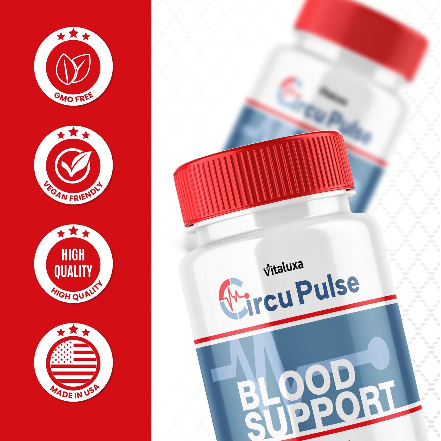 Vitaluxa CircuPulse Blood Support Capsules 180 Count