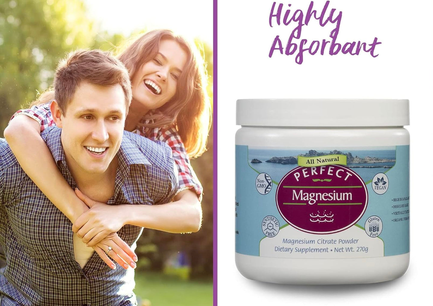 Perfect Supplements Magnesium Citrate Powder 9.52 oz