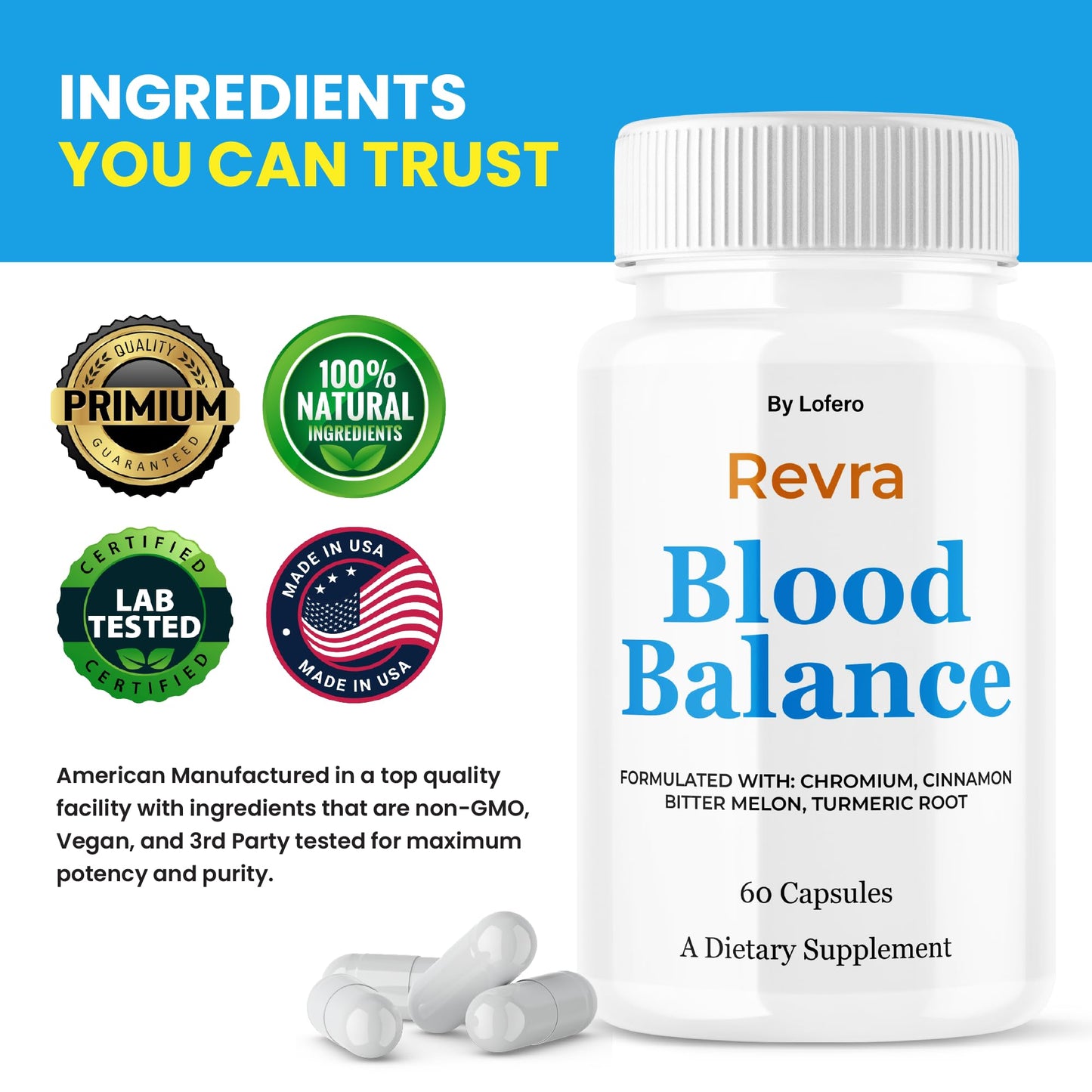 Lofero Revra Blood Balance Capsules, 60-count