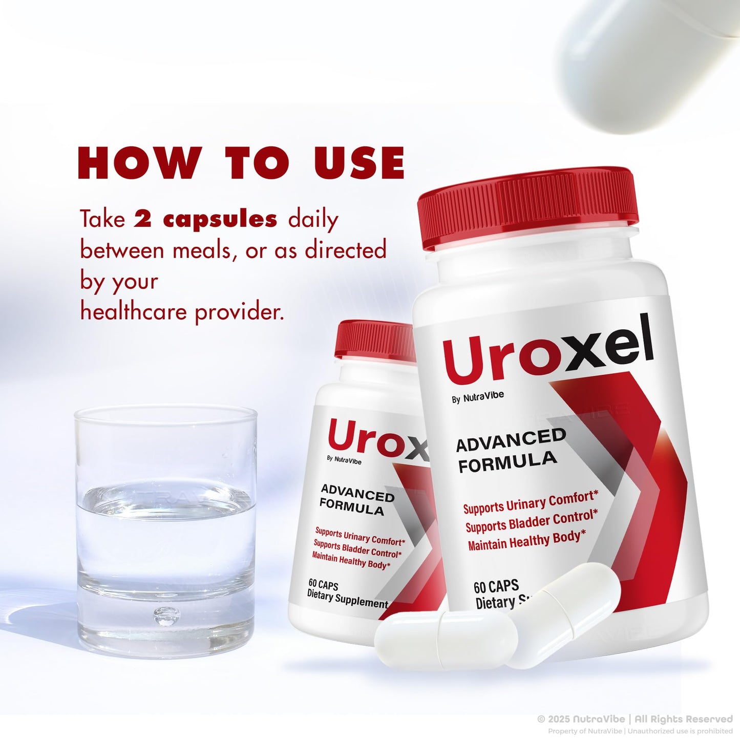NutraVibe Uroxel Capsules, 120 Capsules