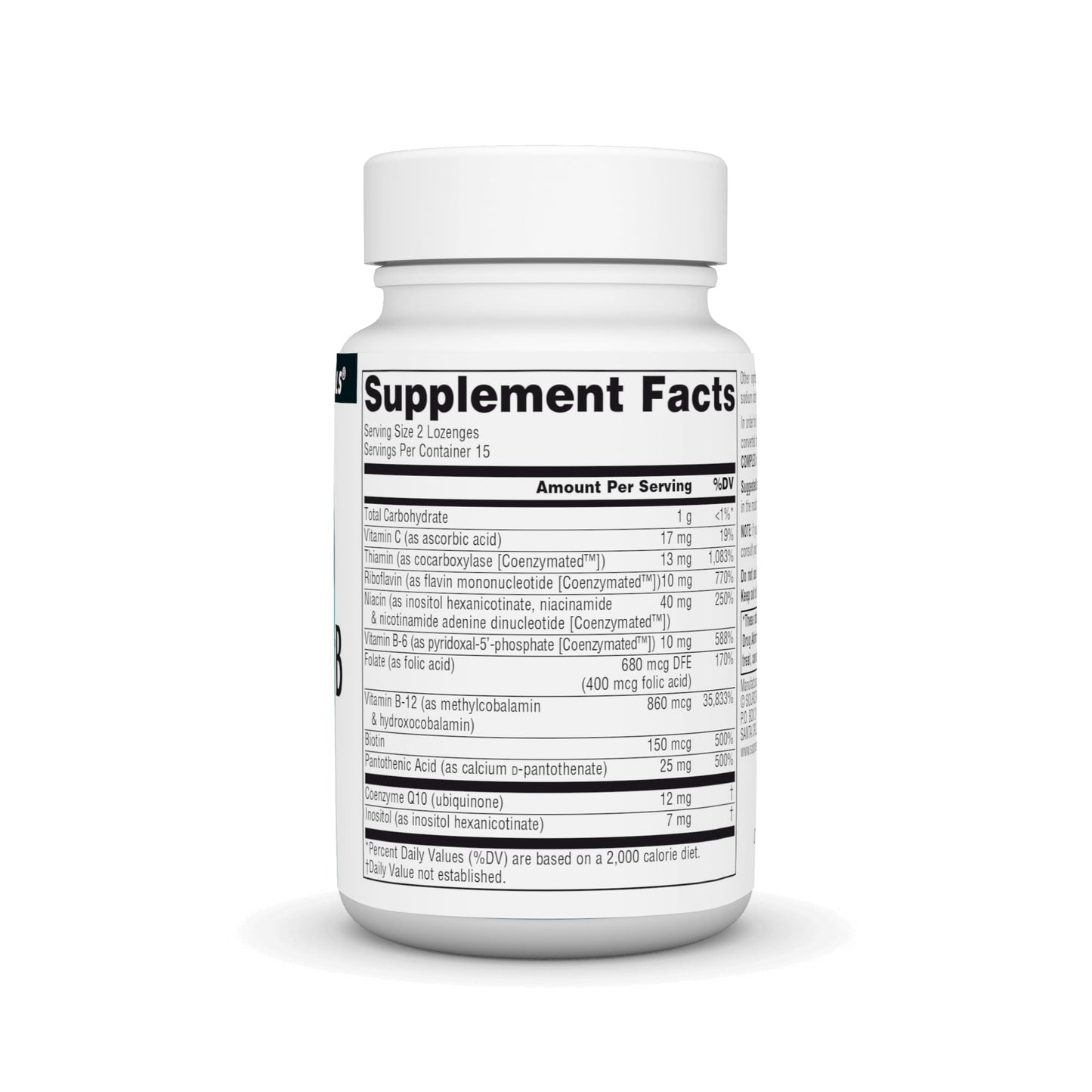 Source Naturals Coenzymate B Complex Peppermint Flavor Lozenges 30 Count