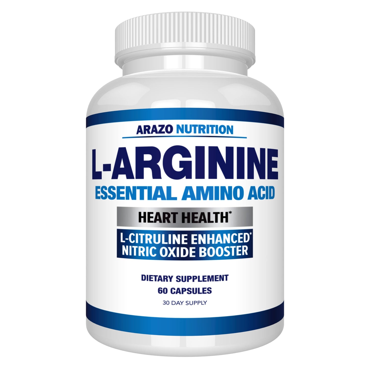 Arazo Nutrition Premium L-Arginine Capsule, 60 Capsules