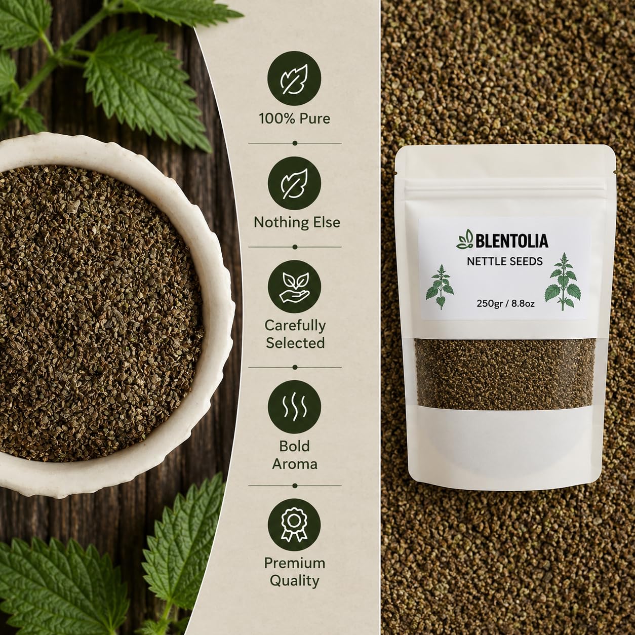 BLENTOLIA Nettle Seeds Powder 8.8