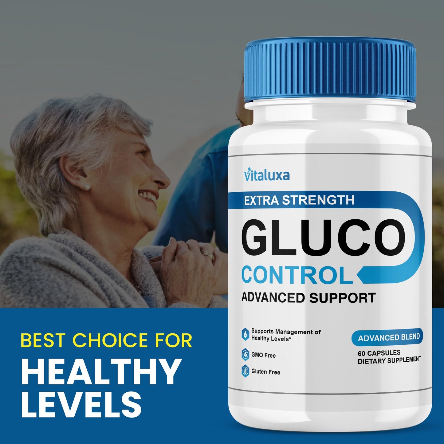 Vitaluxa Gluco Control Capsules 60 Count