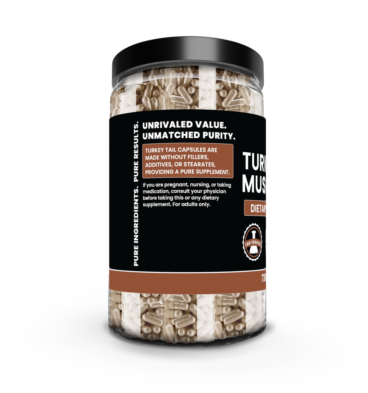 PURE ORIGINAL INGREDIENTS Turkey Tail Mushroom Capsule 1