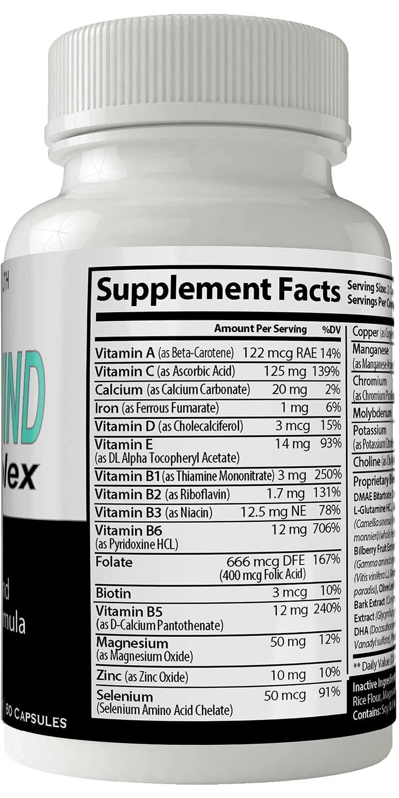 Nutra4health Pro Mind Complex Mind Tech Nootropic Capsule, 60 Capsules