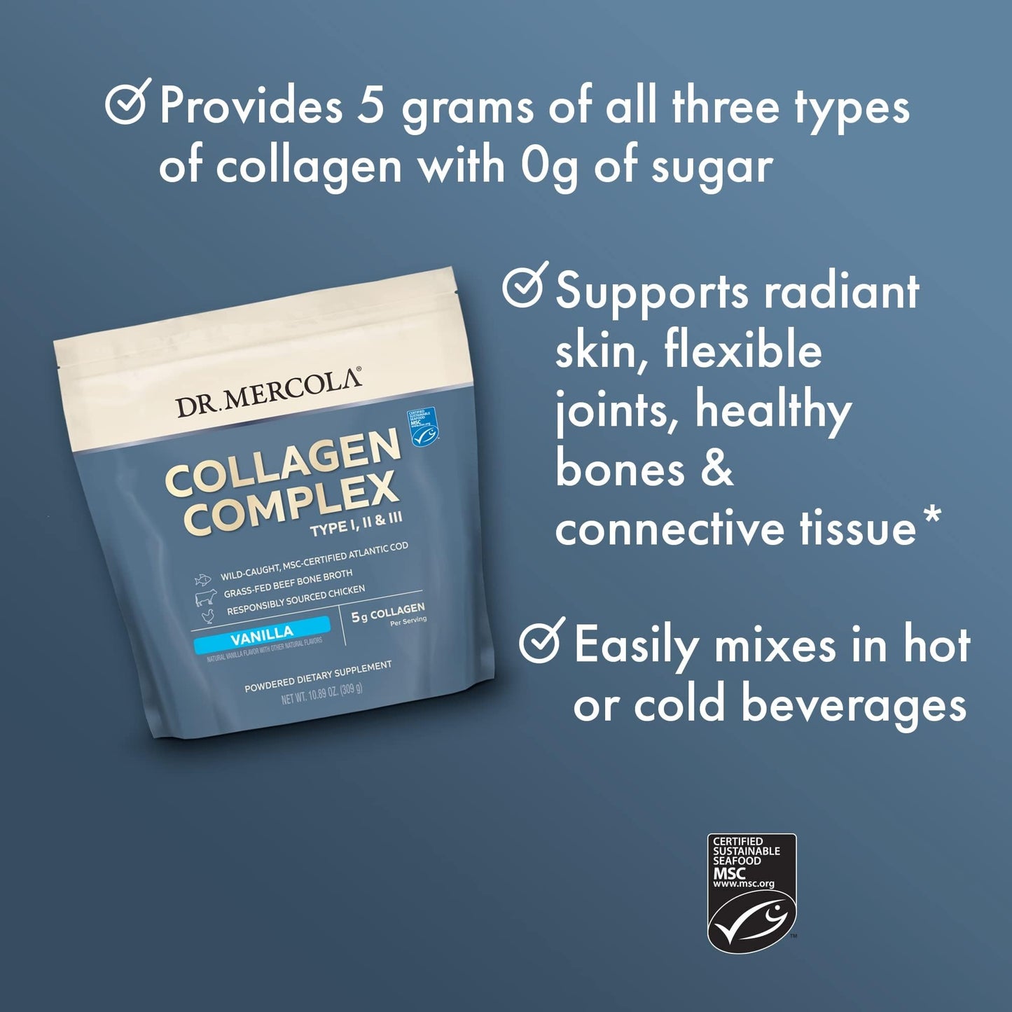 Dr. Mercola Collagen Complex Powder 10.89 oz