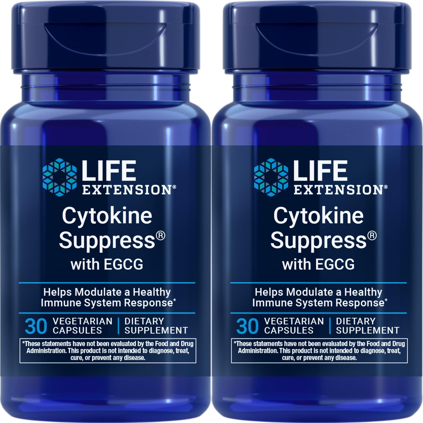 Life Extension Cytokine Suppress with EGCG, 60 Vegetarian Capsules