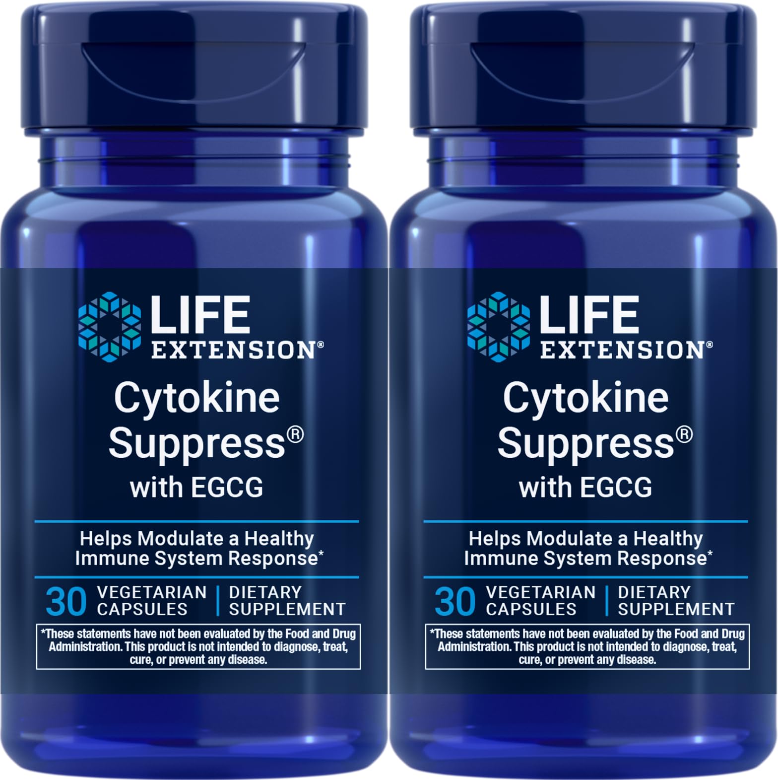 Life Extension Cytokine Suppress with EGCG, 60 Vegetarian Capsules
