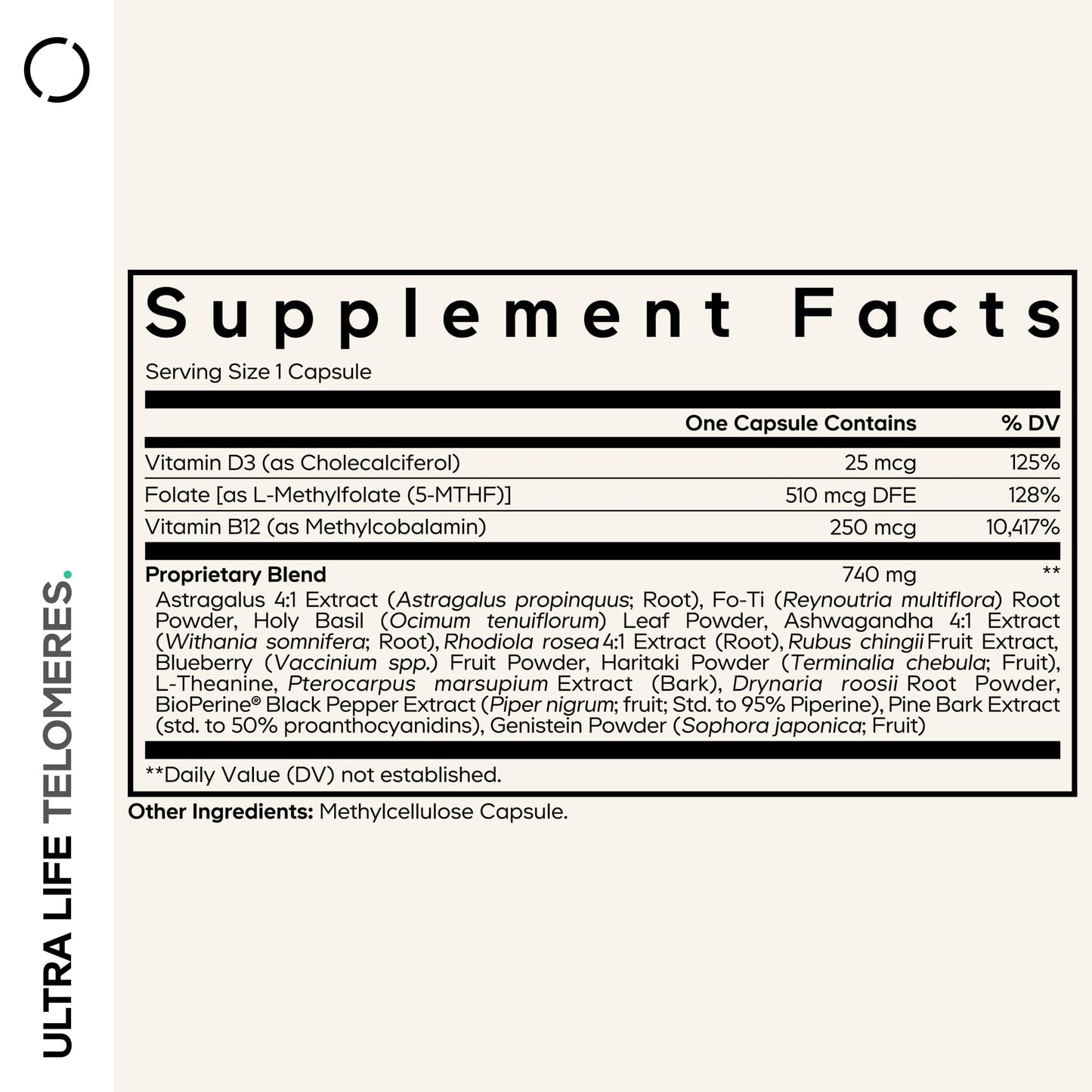 Codeage Ultra Life Telomeres Supplement Capsule 90 Capsules