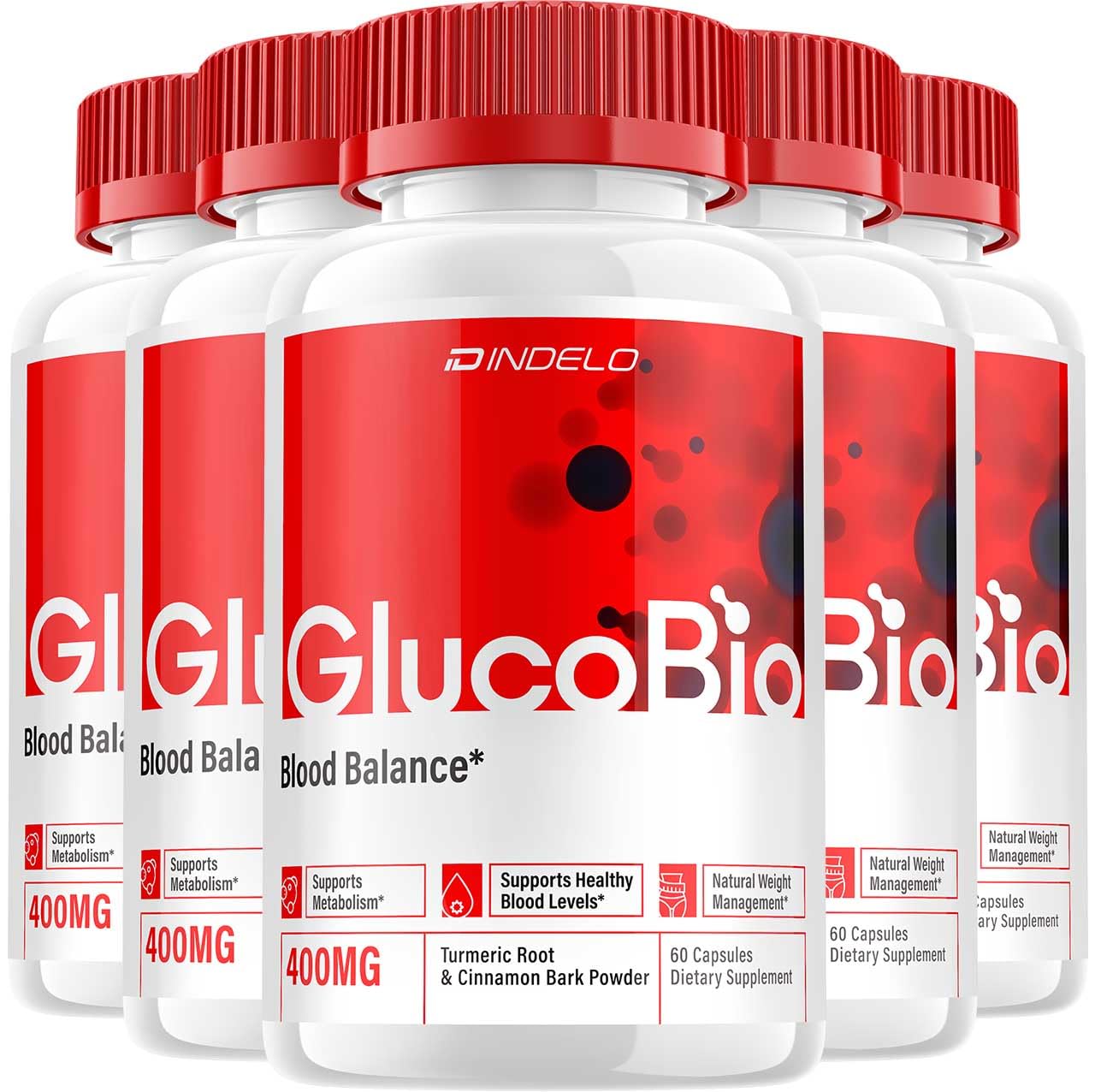 Indelo Gluco Bio Capsules 180 Count