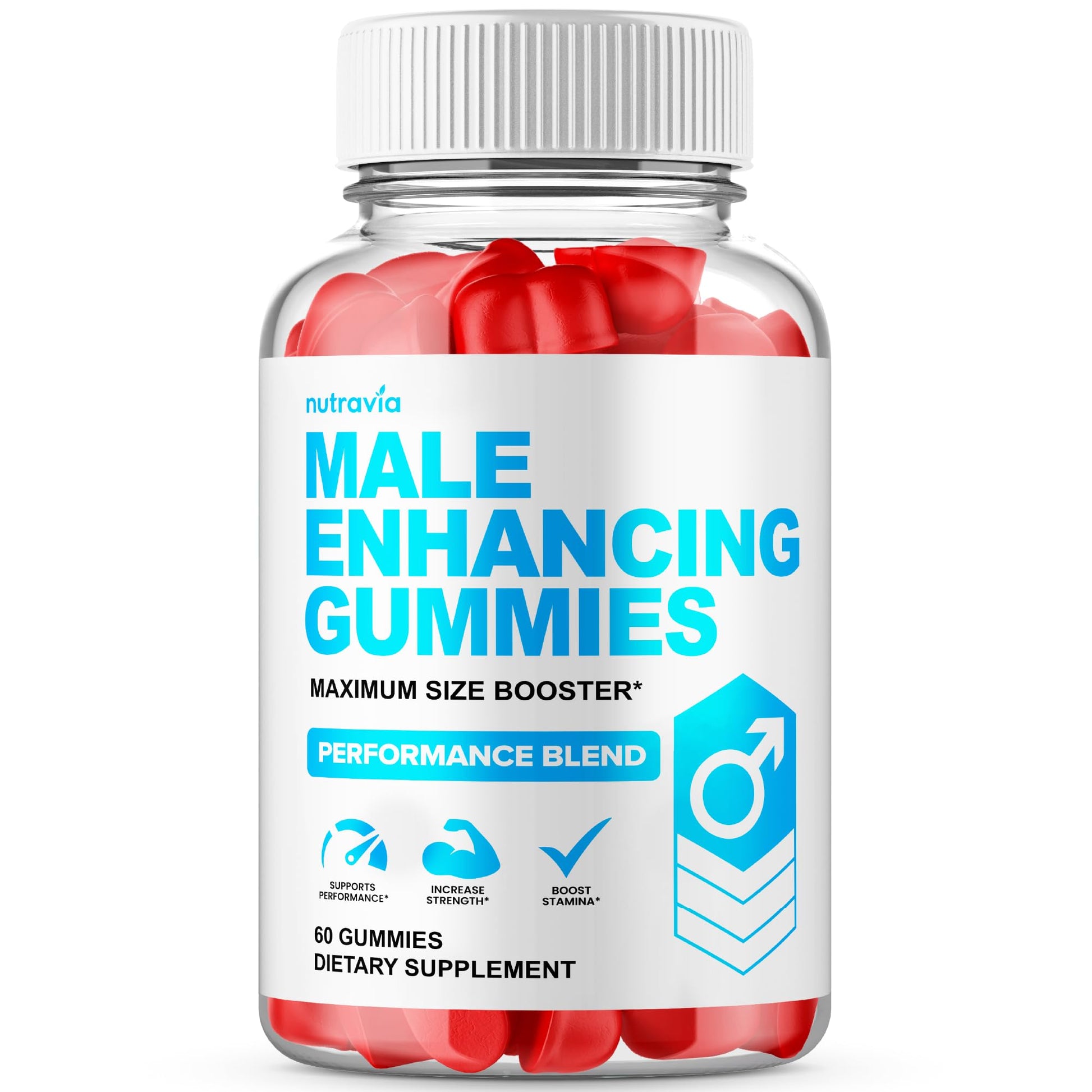 Nutravia Male Enhancing Supplement Gummies Gummy 60 Count
