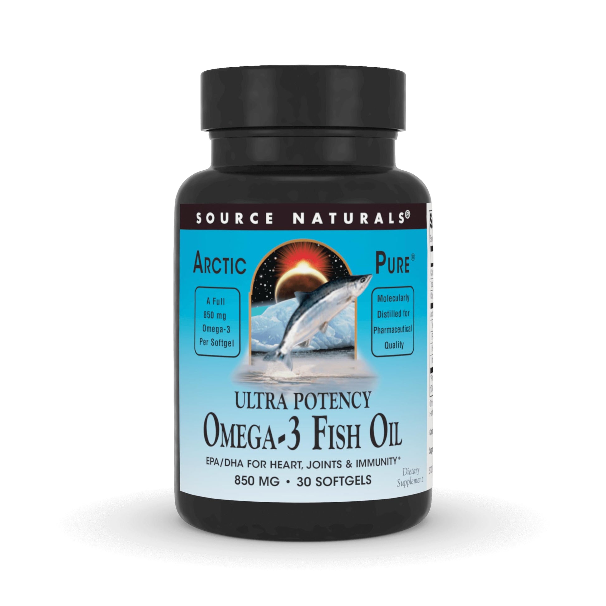 Source Naturals ArcticPure Ultra Potency 850 mg Omega-3 Fish Oil Softgels 30