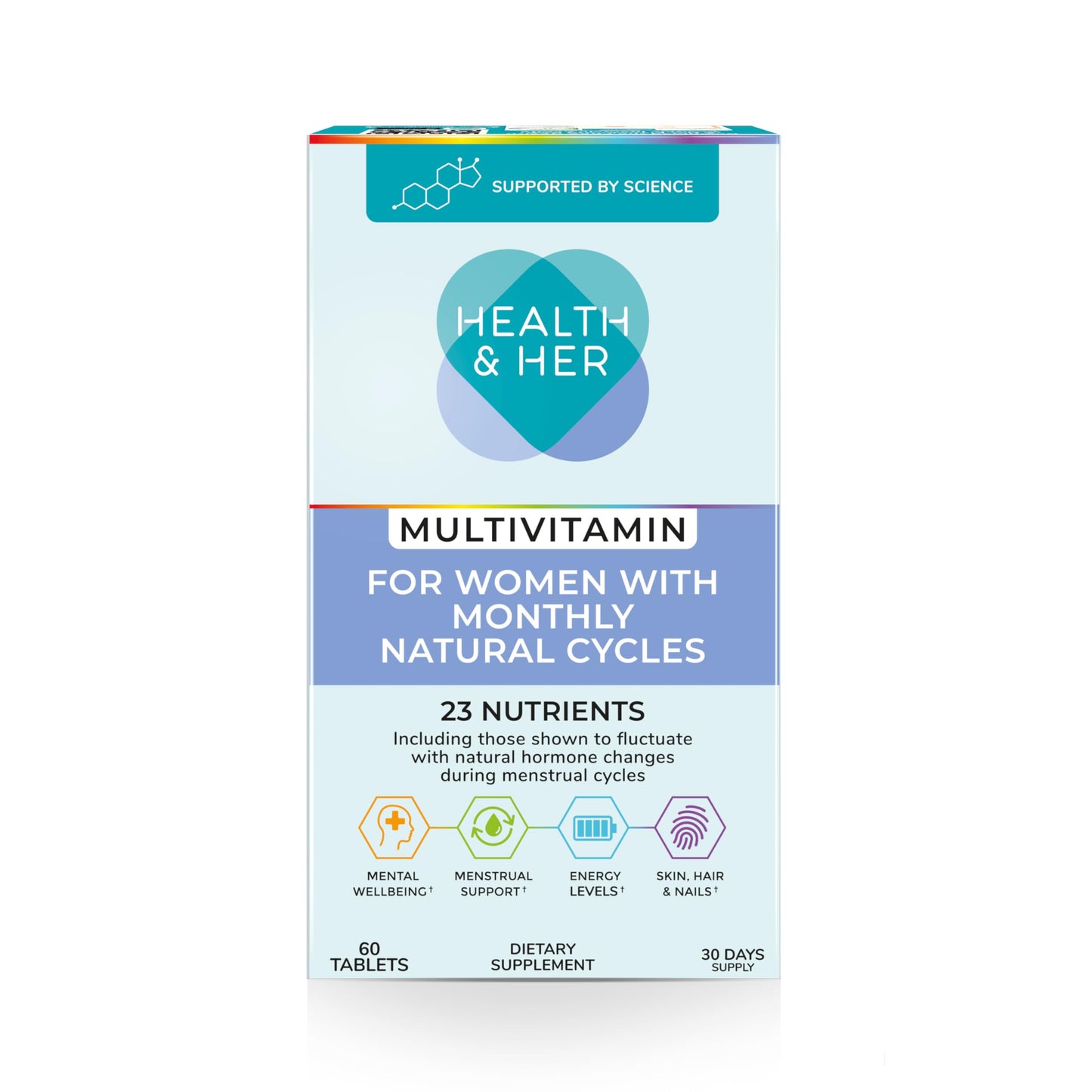 Health and Her Multivitamin for Women with Monthly Natural Cycles Capsule, 60 Count
