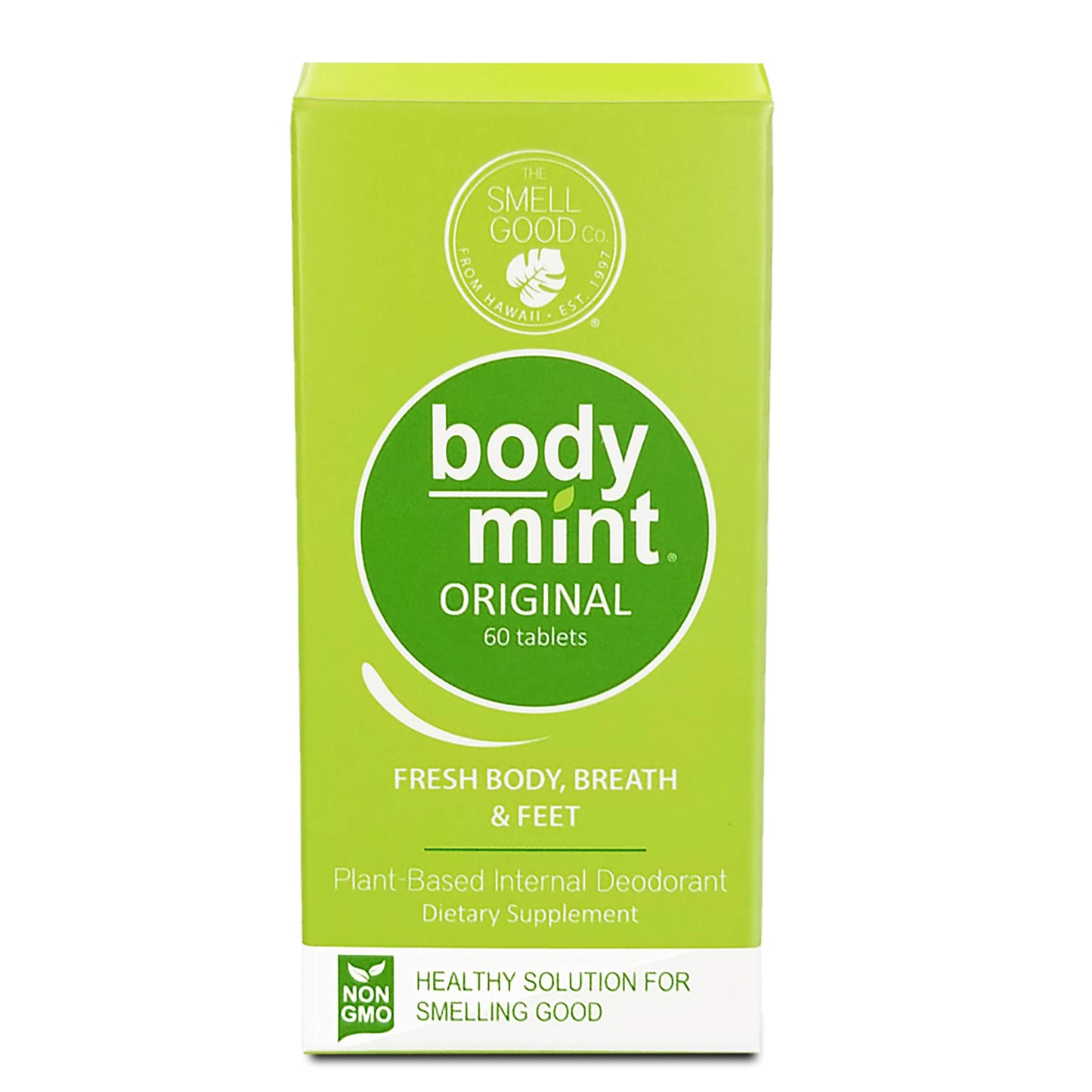 Body Mint Smell Great Day and Night Original Tablets, 60 Count