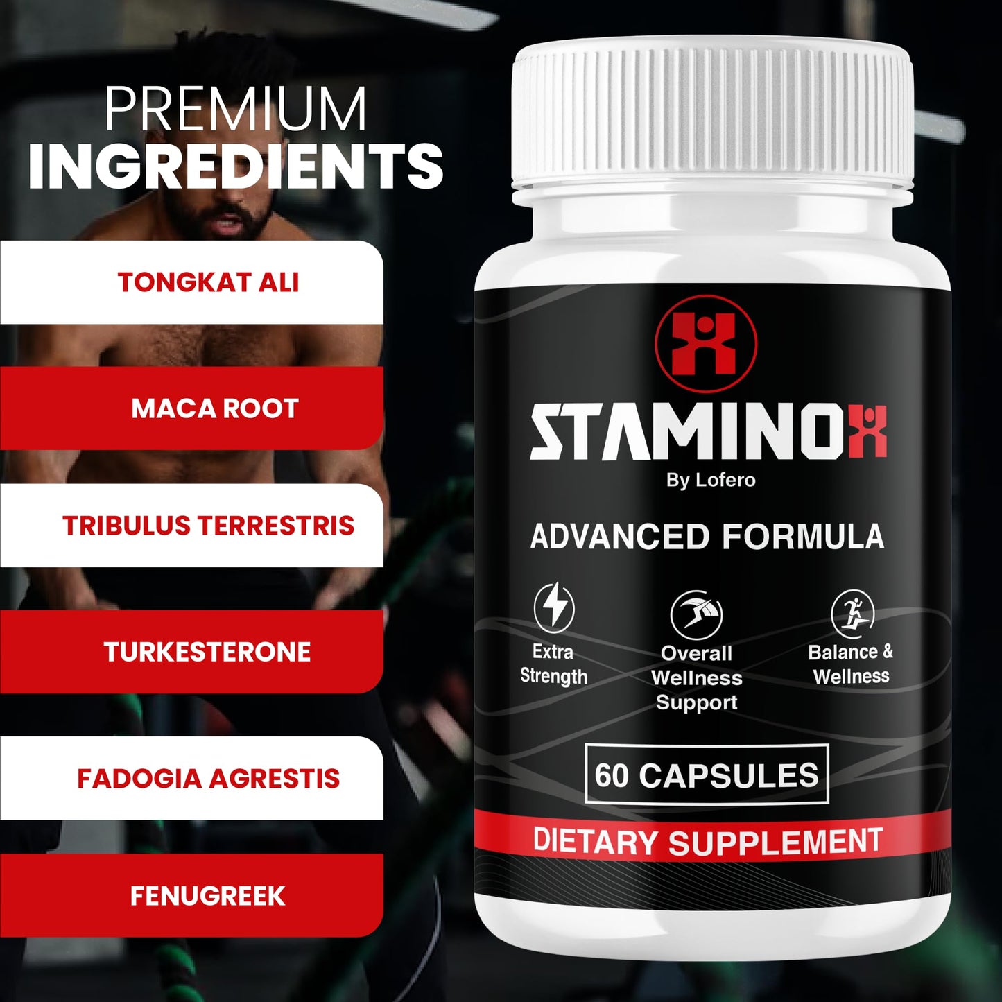 Lofero Staminox Multivitamin Capsules 60 Count