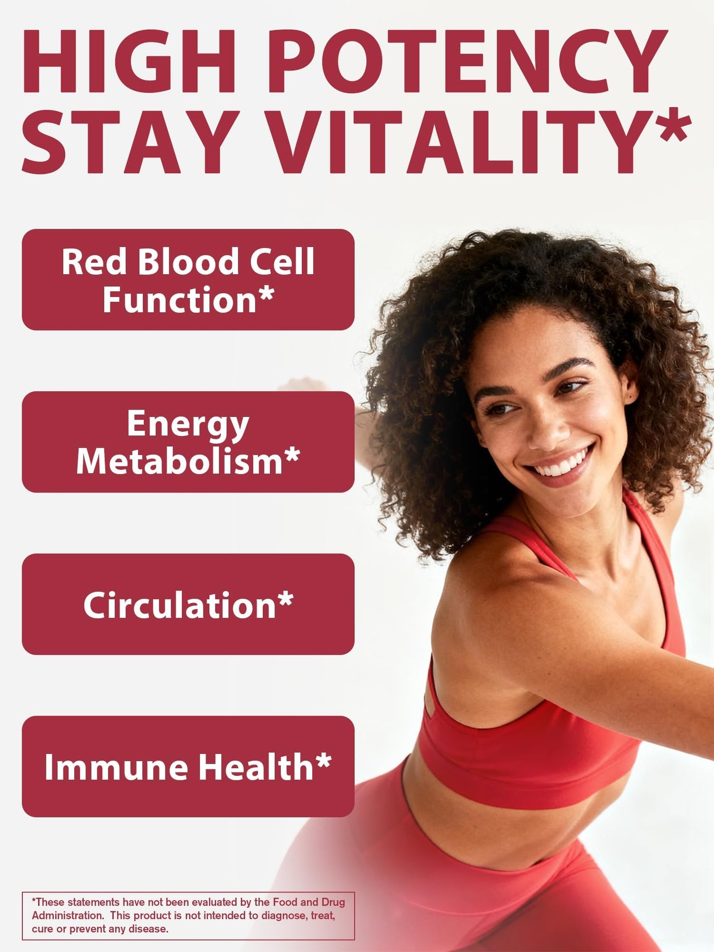 Vitacook Iron Supplement 65mg Blood Building & Energy Support, 60 Tablets