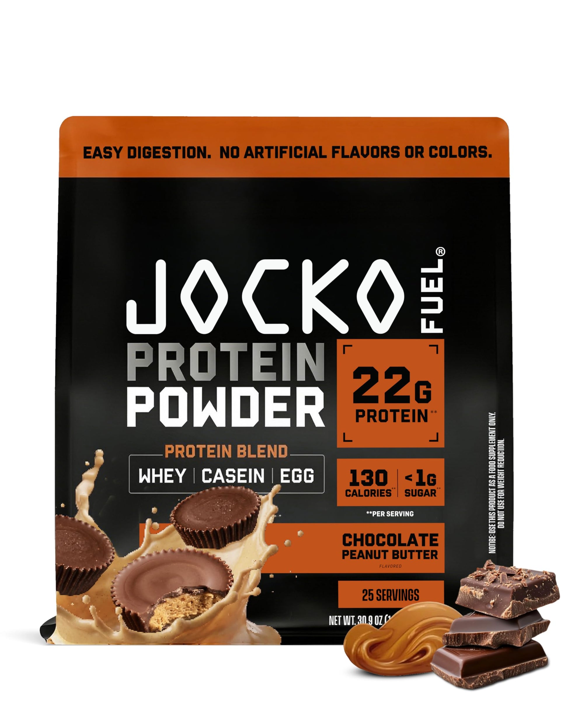 Jocko Fuel Whey Protein Powder, Chocolate Peanut Butter, 36.8