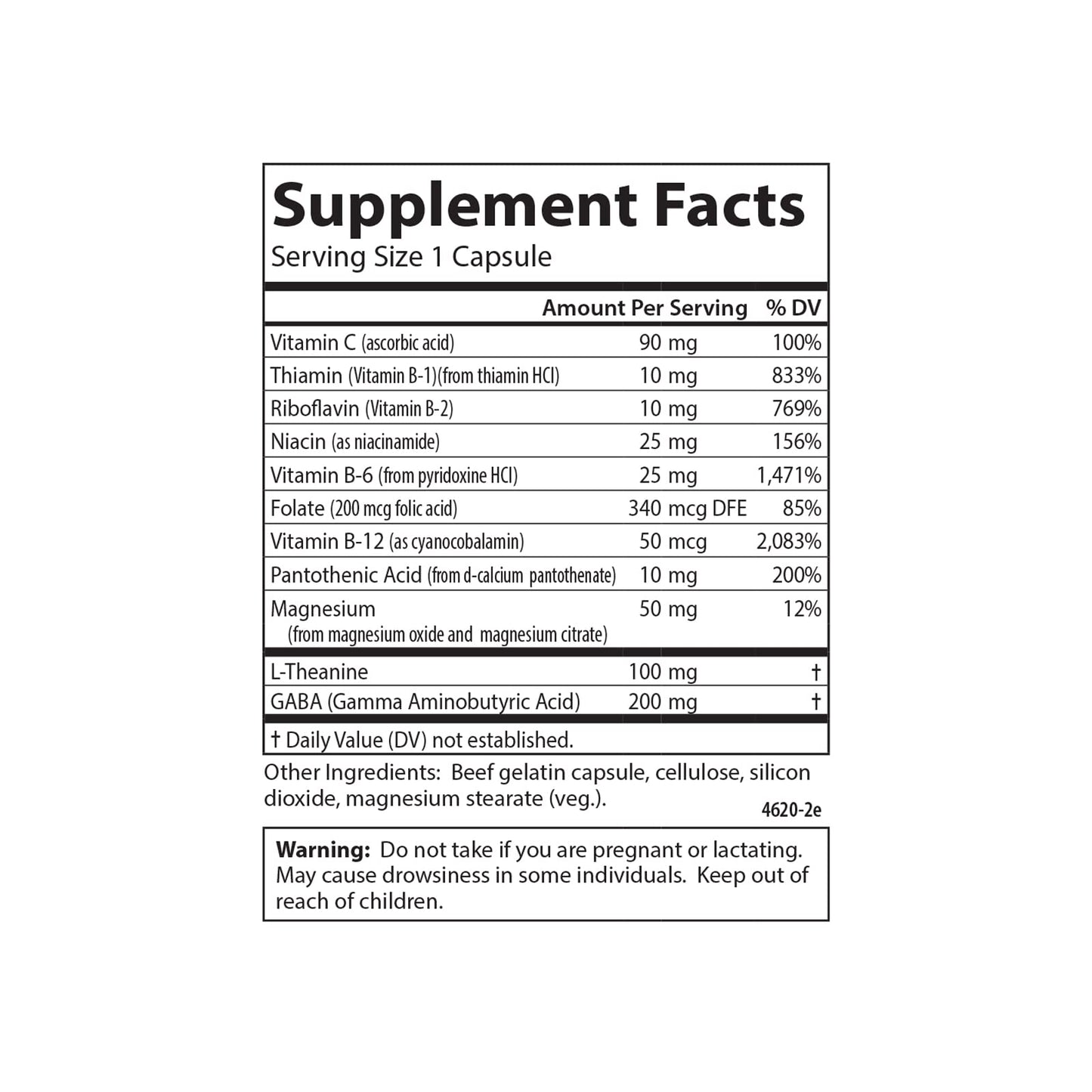 Carlson Totally Zen, GABA, L-Theanine Capsules 30 Capsules