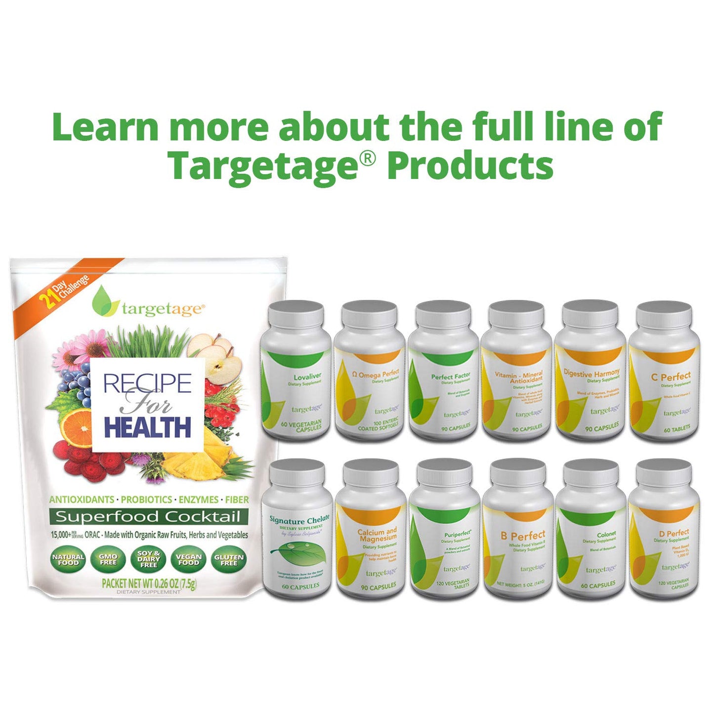 Targetage Vitamin Mineral Antioxidant Supplement - Essential Vitamins & Minerals 90 Capsules