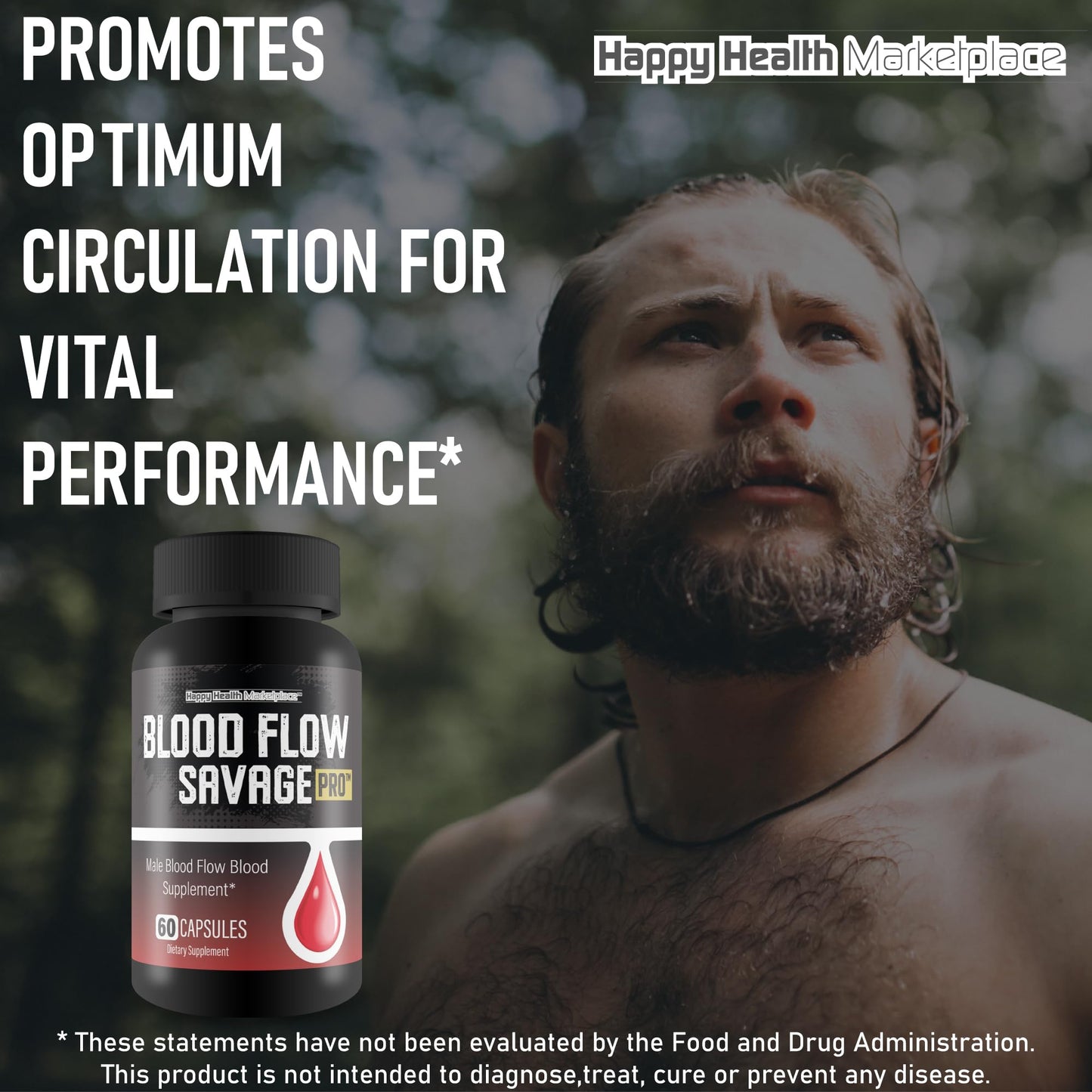 Happy Health Marketplace Blood Flow Savage Pro Capsule, 60 Count