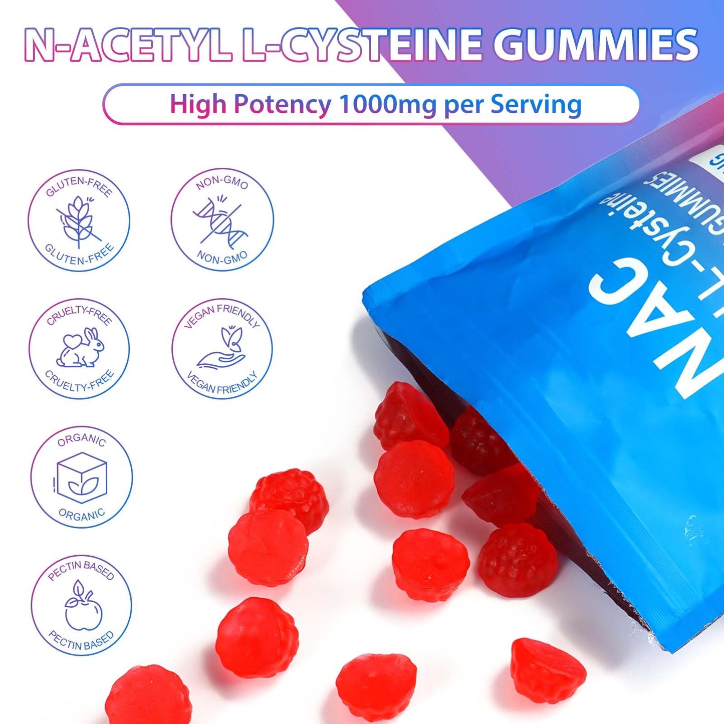 IKZEE N-Acetyl Cysteine 60 Gummies