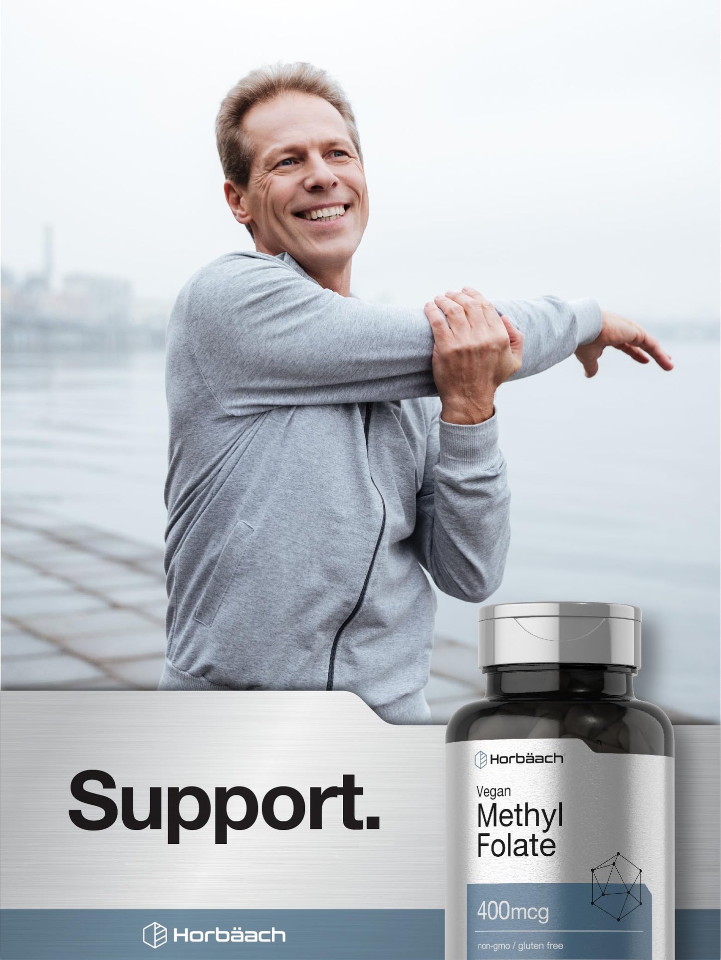 Horbäach Methyl Folate 400 mcg Capsules 150 Count