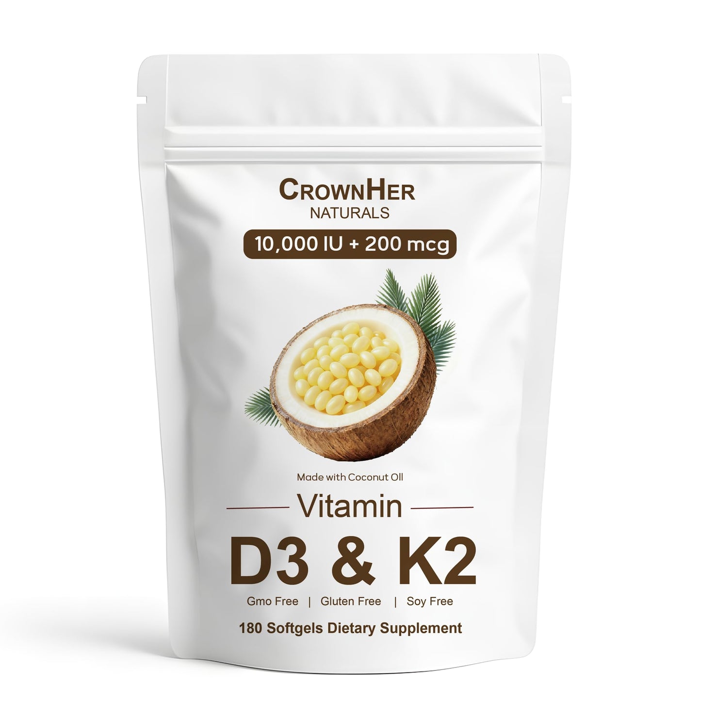 GROHESE Vitamin D3 K2 Capsule 180