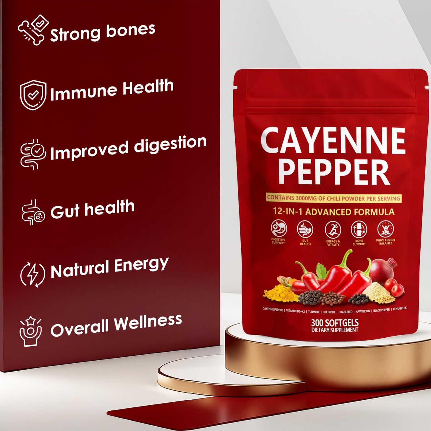 KLUNIZ Sovexa Cayenne Pepper Capsule 1 Count