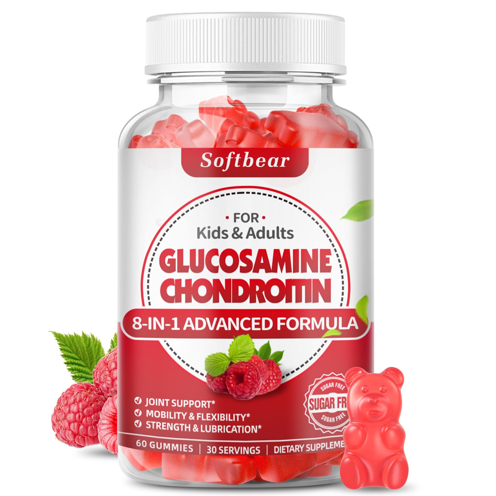 softbear Glucosamine Chondroitin Gummies 60 Count