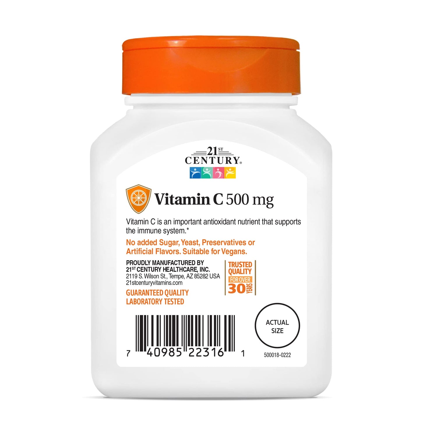 21st Century Vitamin C 500 mg Tablets, 330 Tablets