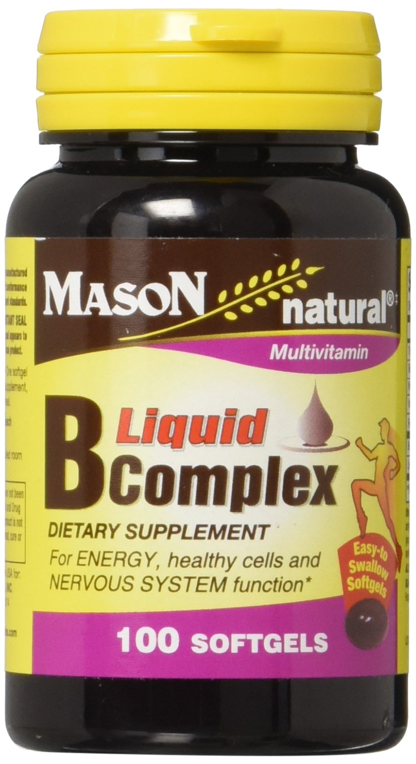 Mason Natural B Complex Multivitamin Softgels, 100-Count