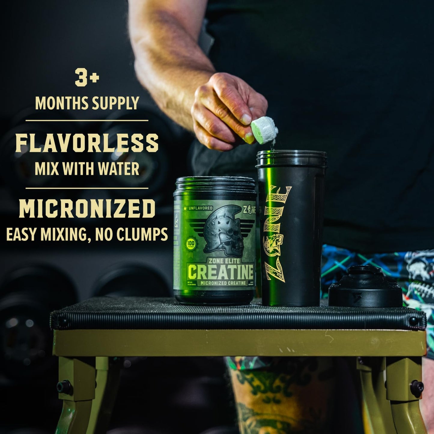 Zone Smelling Salts Creatine Monohydrate Powder, 16 oz