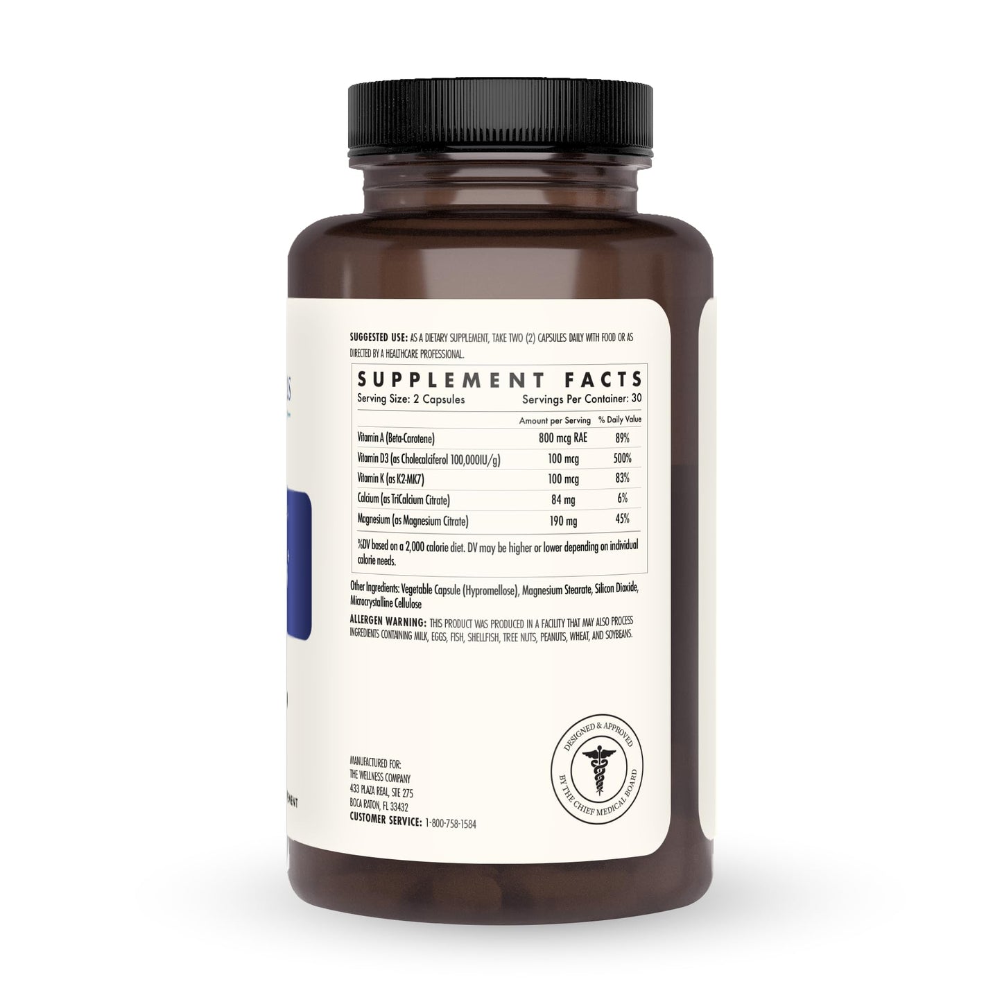The Wellness Company Strong Bones Capsules 60 Capsules