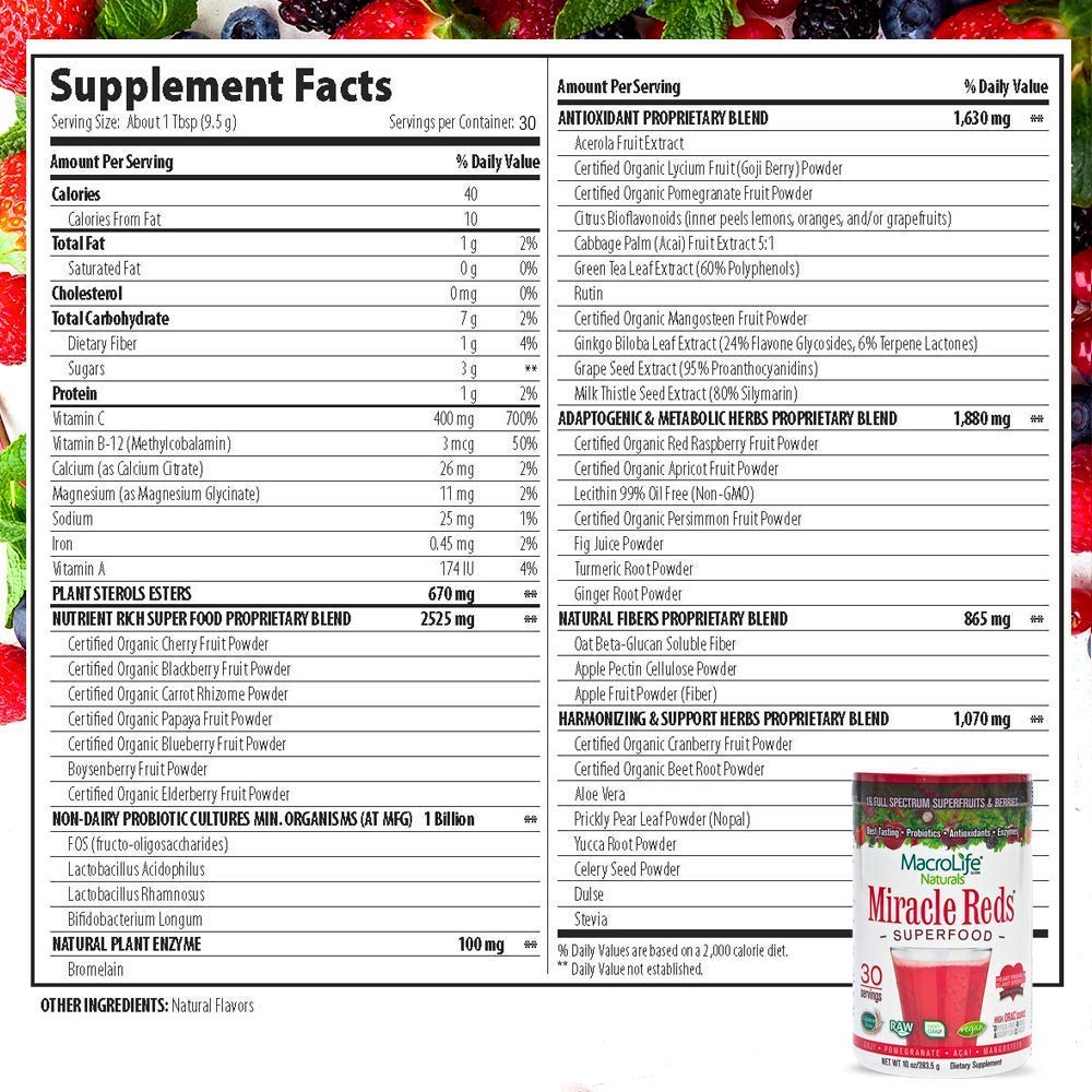 MacroLife Naturals Macrolife Immunity Powder 20 oz