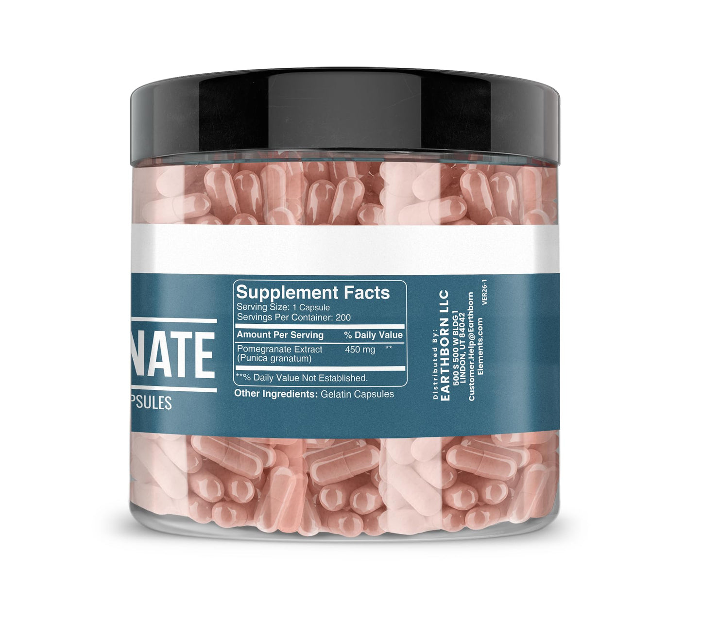 Earthborn Elements Pomegranate Capsules 200