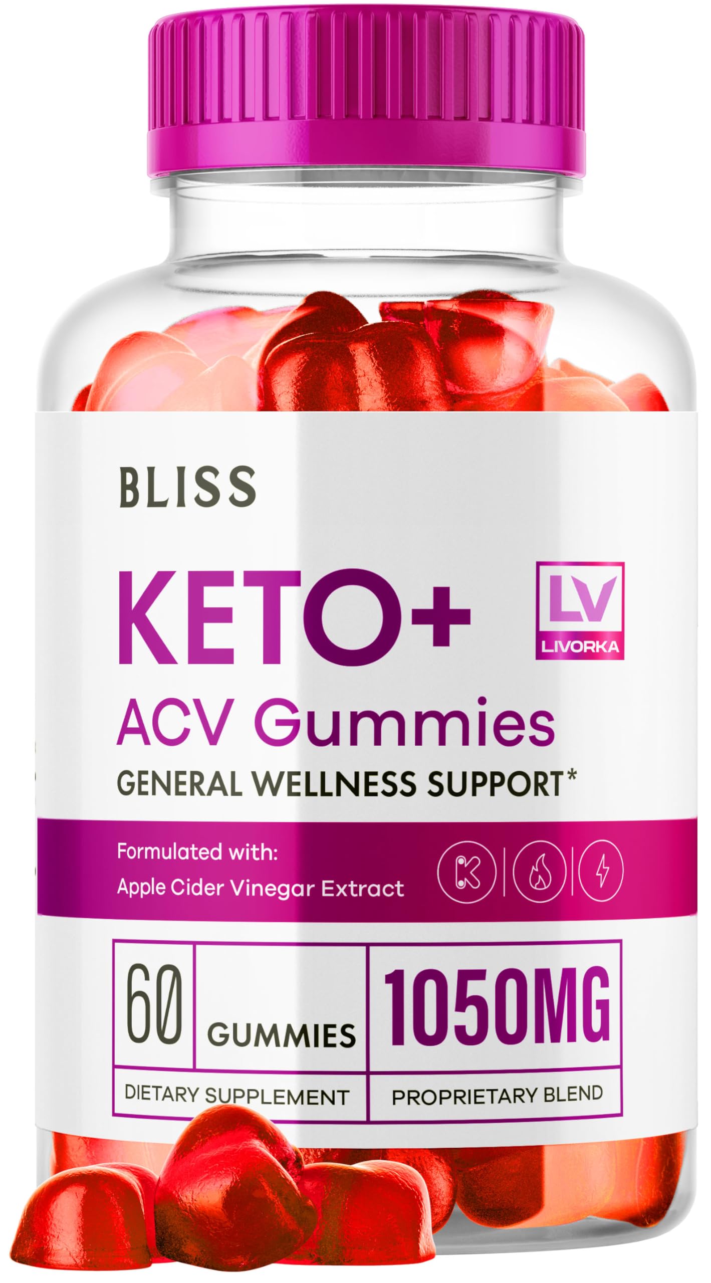 LIVORKA Bliss Keto ACV Gummies Gummy 60 Count
