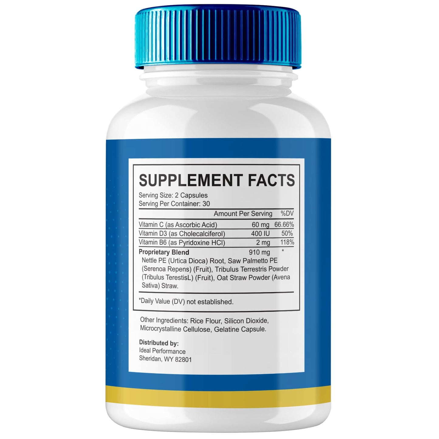 IDEAL PERFORMANCE Jertaris Prostate Health Supplement Capsules 120