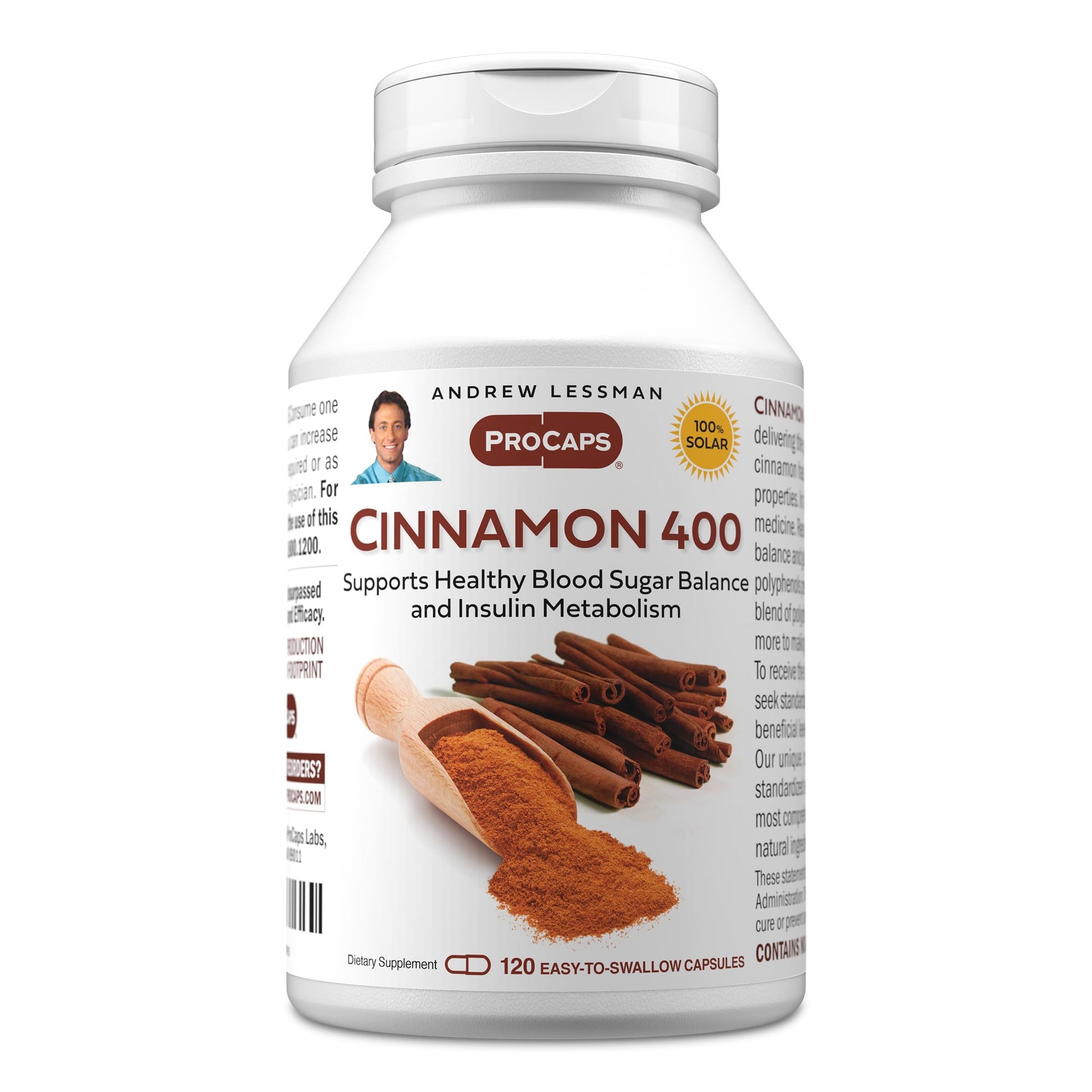 ANDREW LESSMAN ProCaps Cinnamon 400 mg 120 Capsules